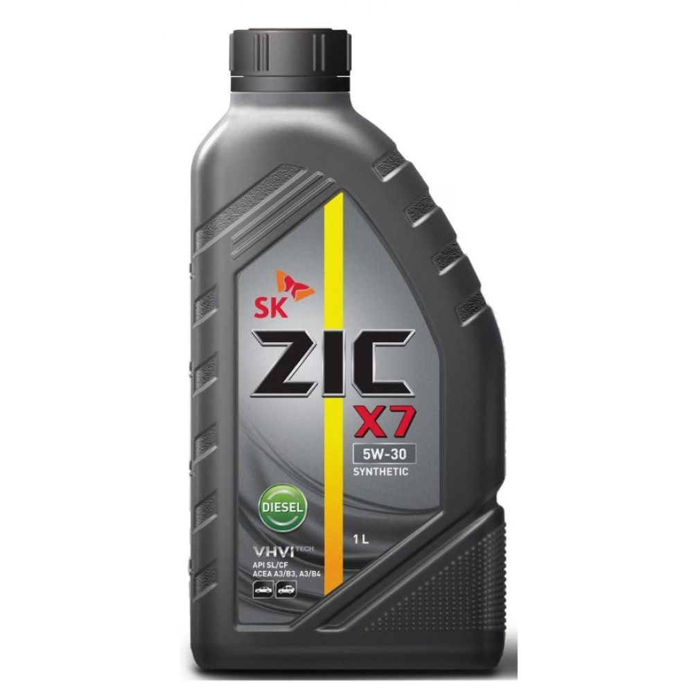 Синтетическое масло для легковых авто zic X7 5w30 Diesel SL/CF A3/B3, A3/B4