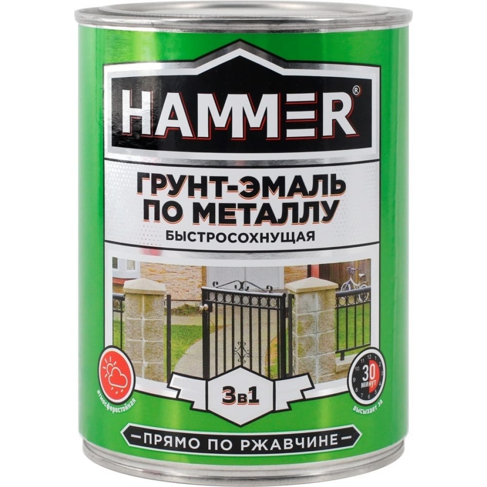 Грунт-эмаль по металлу Hammer ЭК000116558