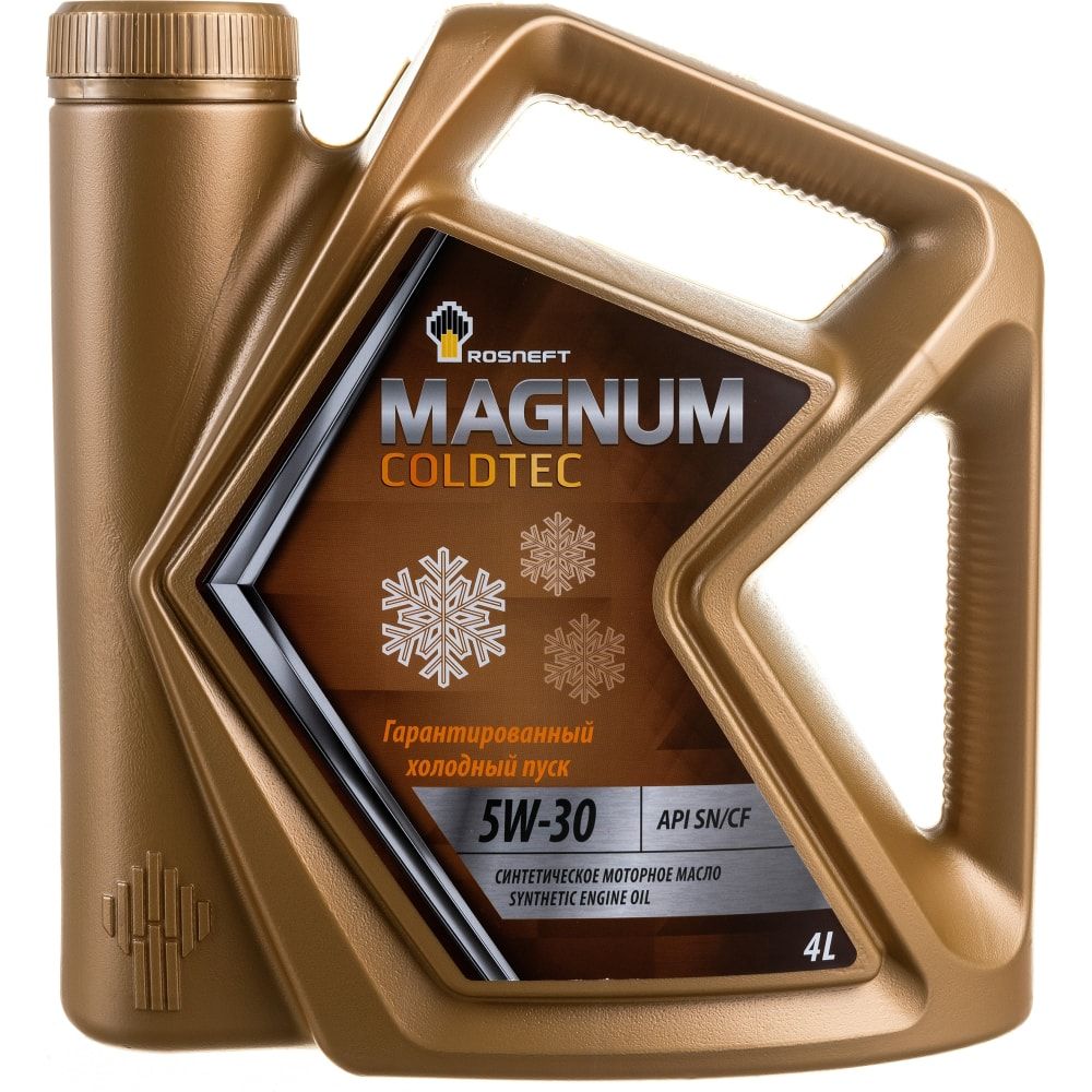 Синтетическое моторное масло Роснефть Magnum Coldtec 5W-30 SN-CF