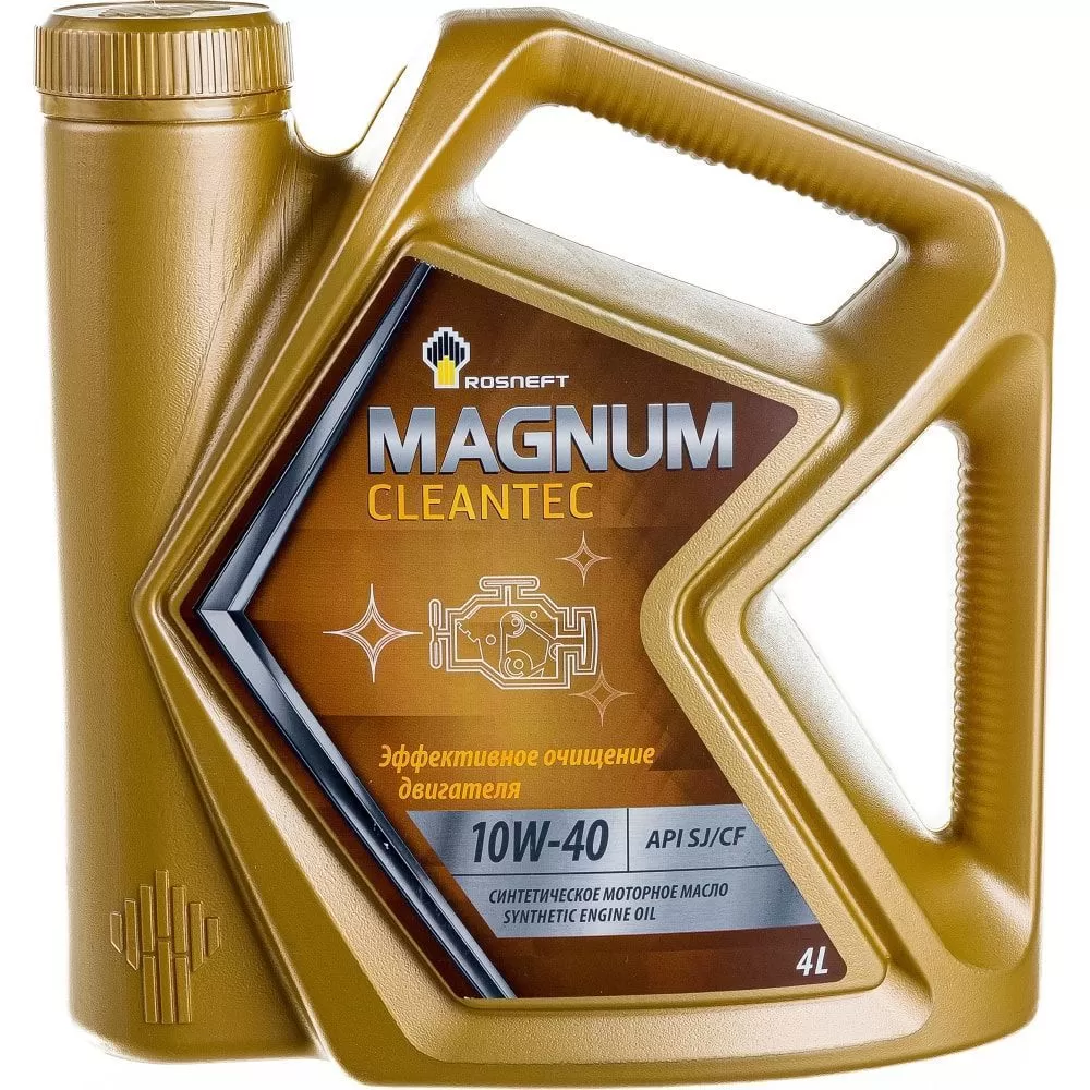 Синтетическое моторное масло Роснефть Magnum Cleantec 10W-40 SJ-CF