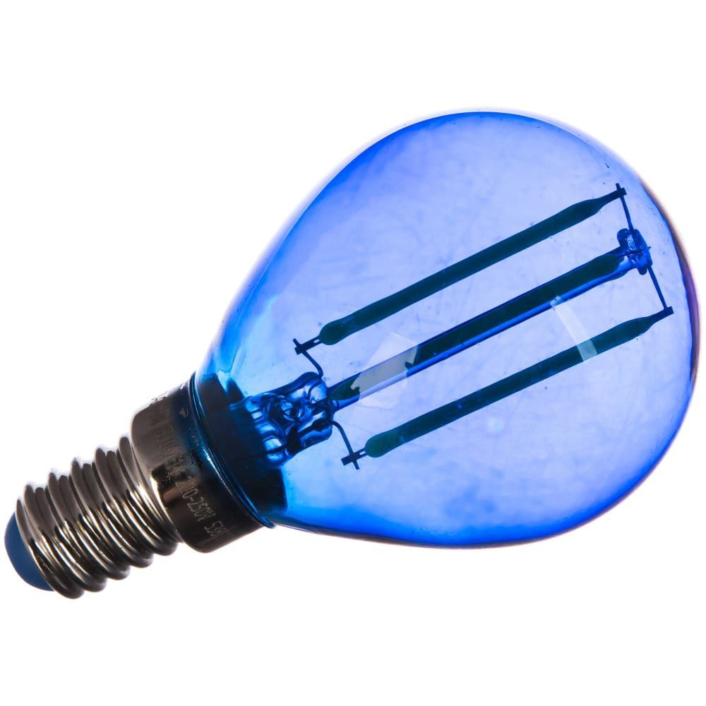Светодиодная лампа Uniel LED-G45-5W/BLUE/E14 GLA02BL