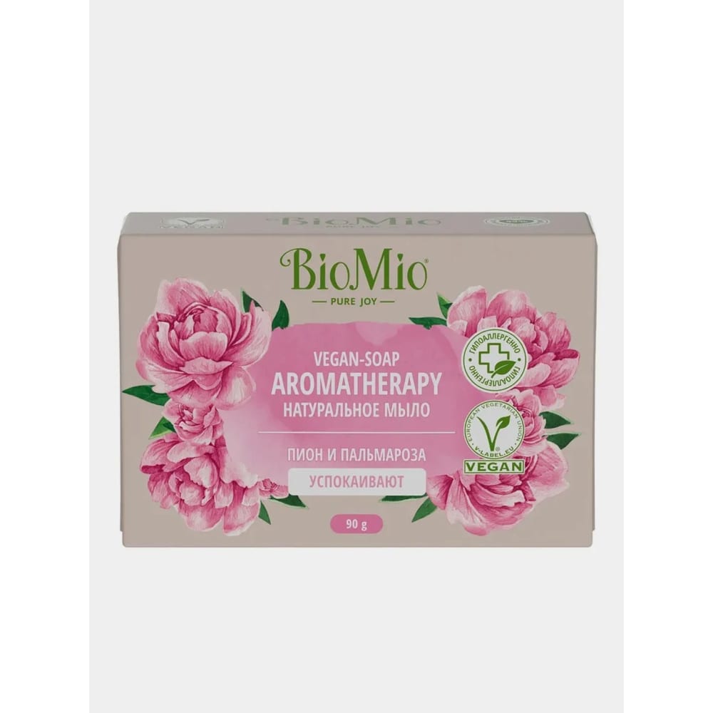 Натуральное мыло BioMio BIO-SOAP ПИОН и ПАЛЬМАРОЗА