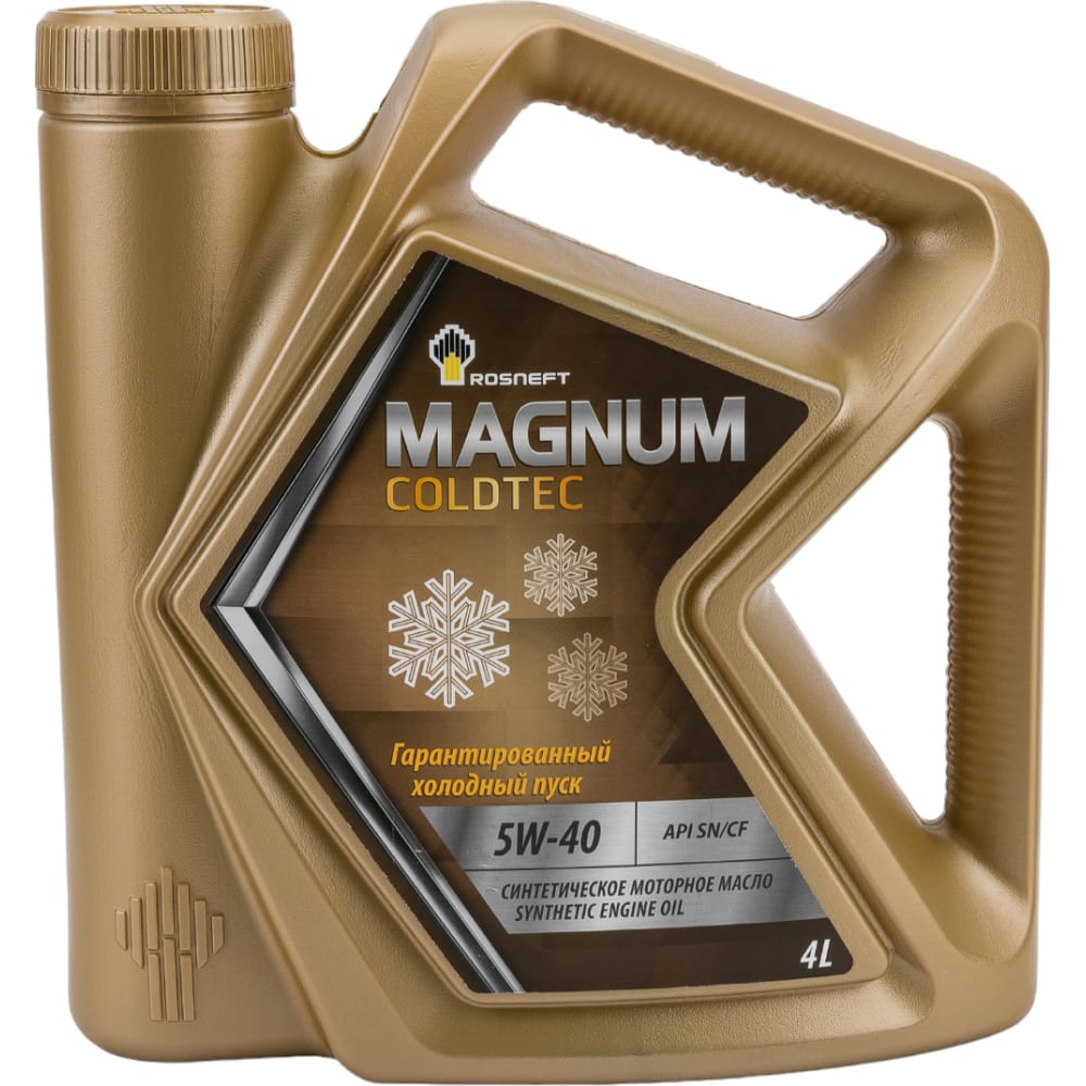 Синтетическое моторное масло Роснефть Magnum Coldtec 5W-40 SN-CF