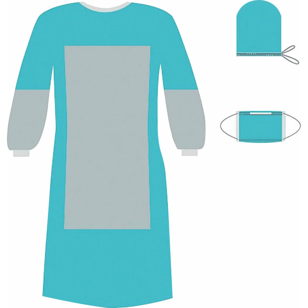 Одноразовой одежды халат для хирурга ГЕКСА Кх-03