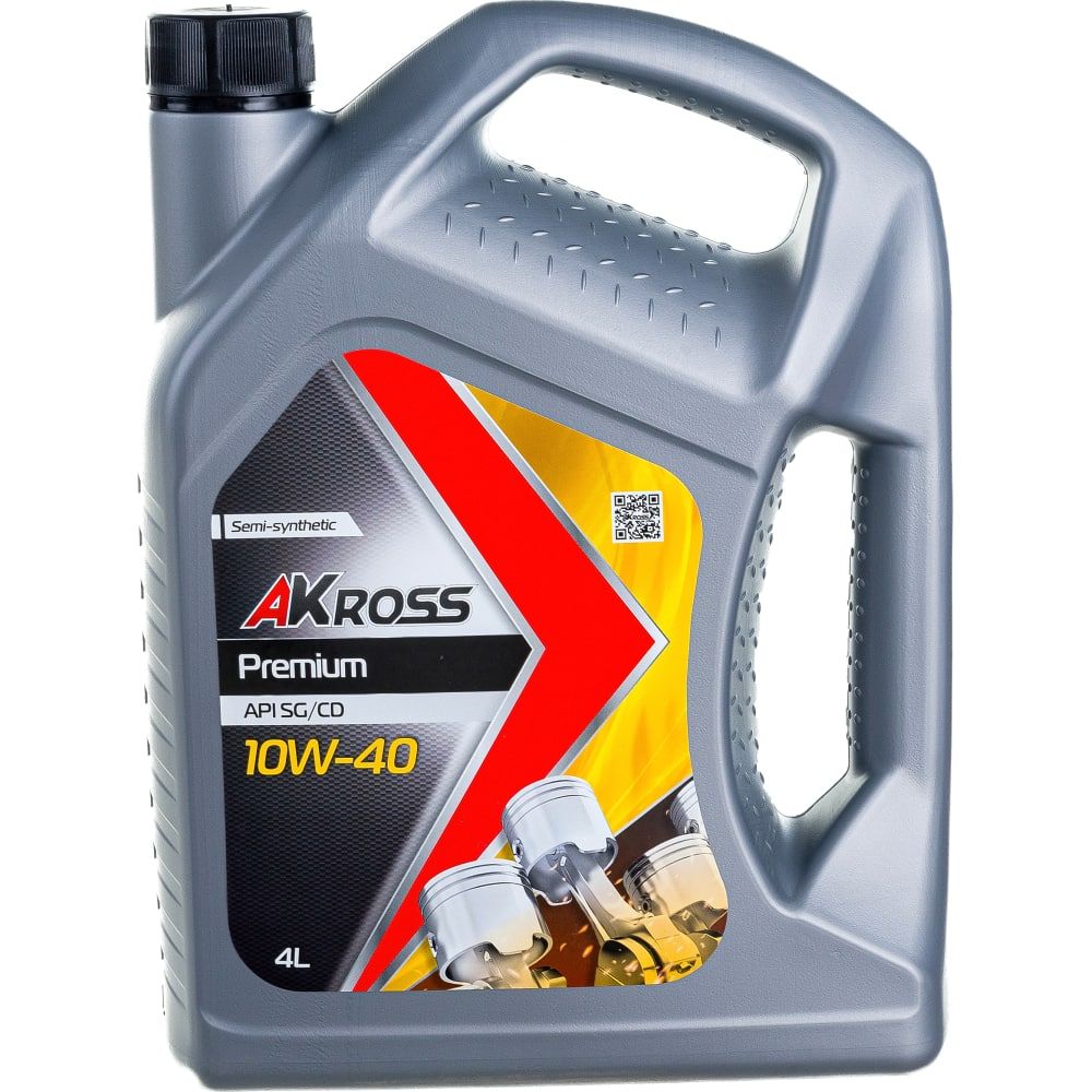 Моторное полусинтетическое масло AKross PREMIUM 10W-40 SG/CD