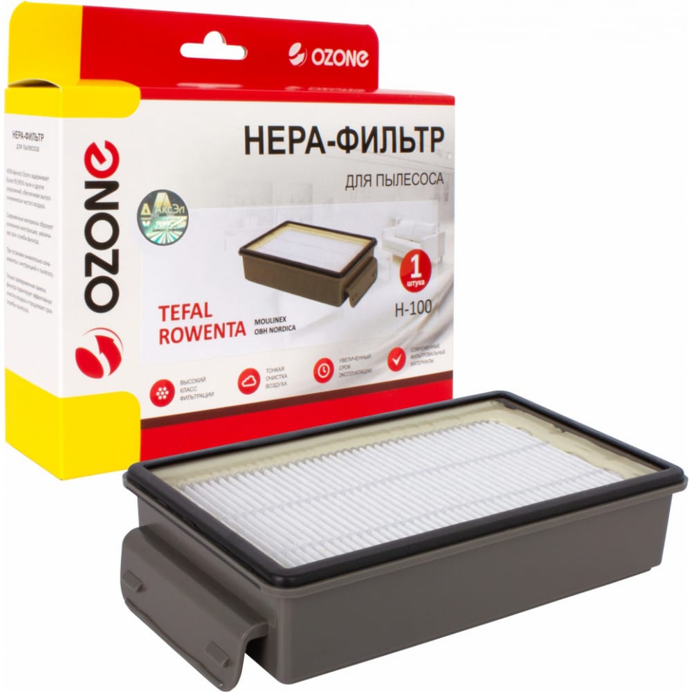 Синтетический hepa фильтр для пылесоса OZONE H-100
