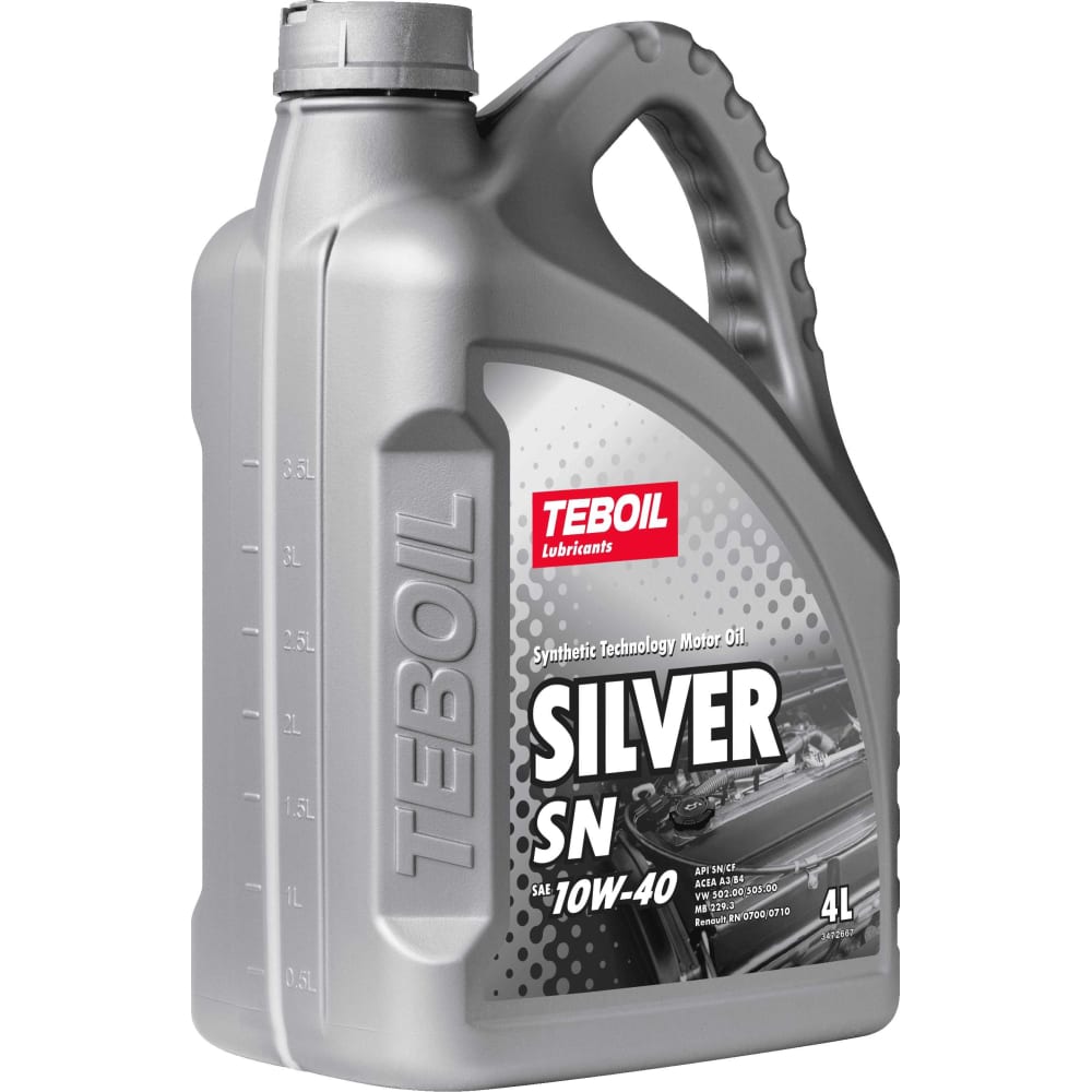 Моторное масло TEBOIL Silver Sn, 10w-40, 4 л