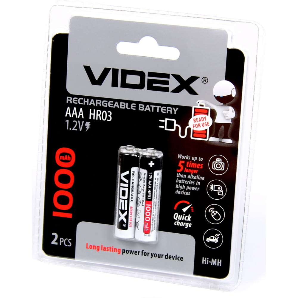 Аккумуляторы Videx VID-HR03-1000LSD