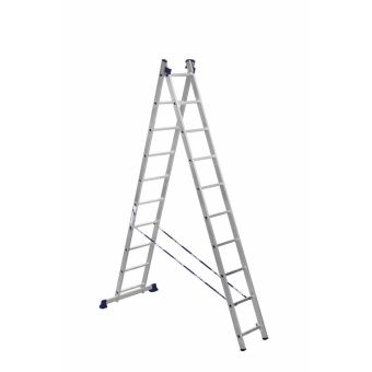 Двухсекционная универсальная алюминиевая двухсекционная лестница Алюмет H2 5210
