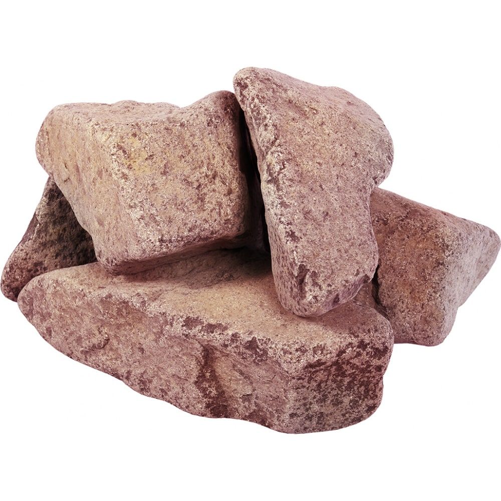 Малиновый обвалованный камень Банные штучки Кварцит