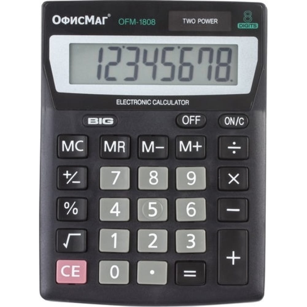 Настольный калькулятор ОФИСМАГ Ofm-1807