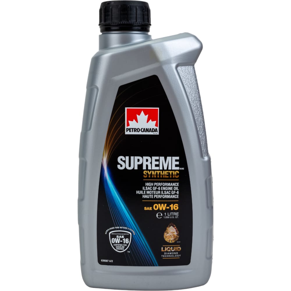 Моторное масло PETRO-CANADA SUPREME SYNTHETIC 0W-16