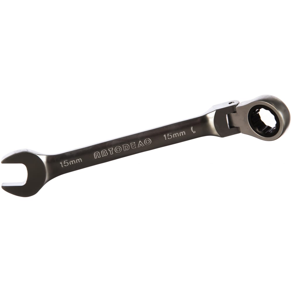 Трещоточный шарнирный комбинированный ключ Автоdело 30215 13537