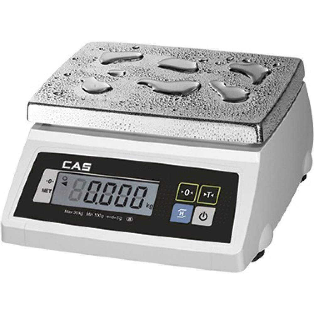 Пылевлагозащищенные настольные весы CAS SW -05W