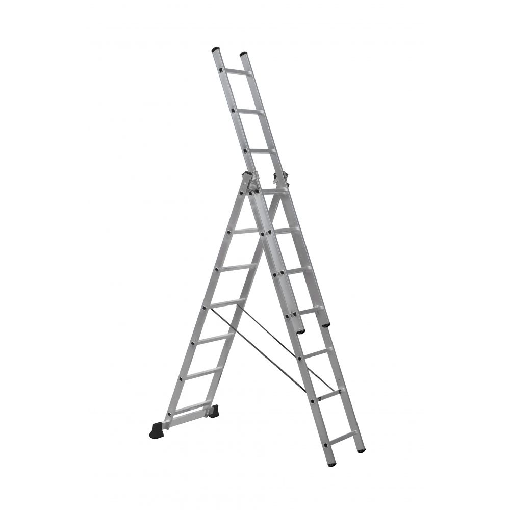 Алюминиевая трехсекционная лестница Scala Sc 3007