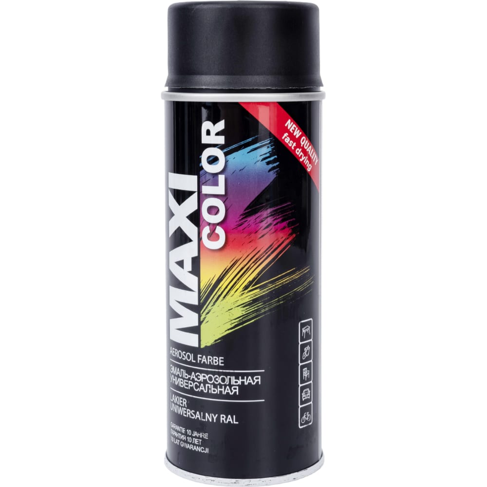 Эмаль-аэрозоль Maxi Color 9005mMX