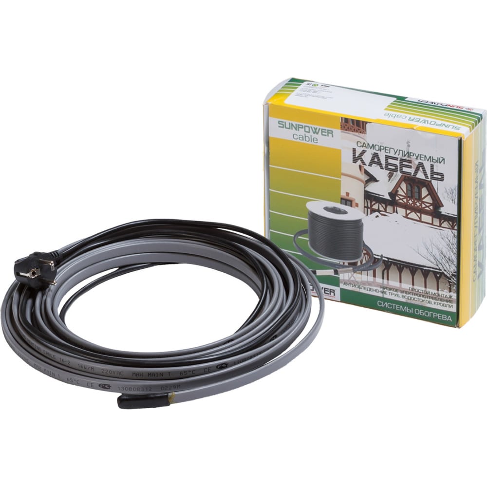 Саморегулирующийся кабель для теплого пола Sun Power SPC-24-2-10