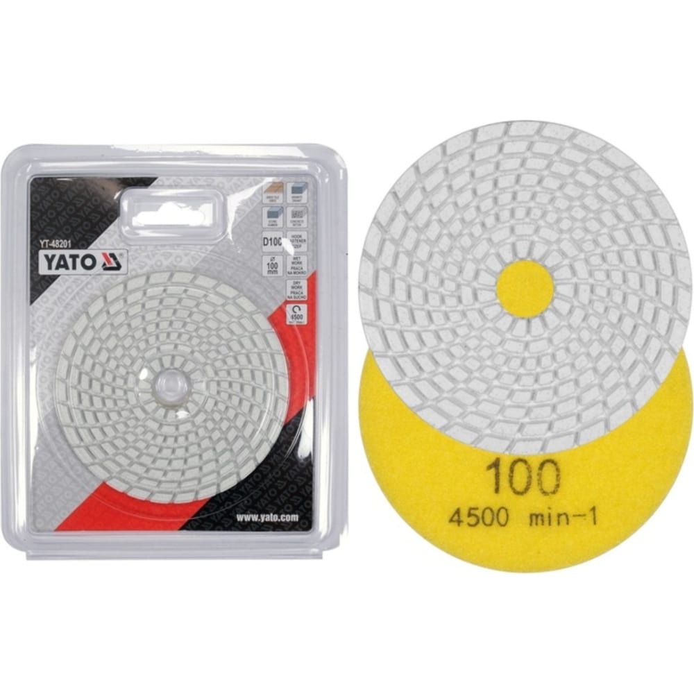 Алмазный шлифовальный диск YATO YT-48201