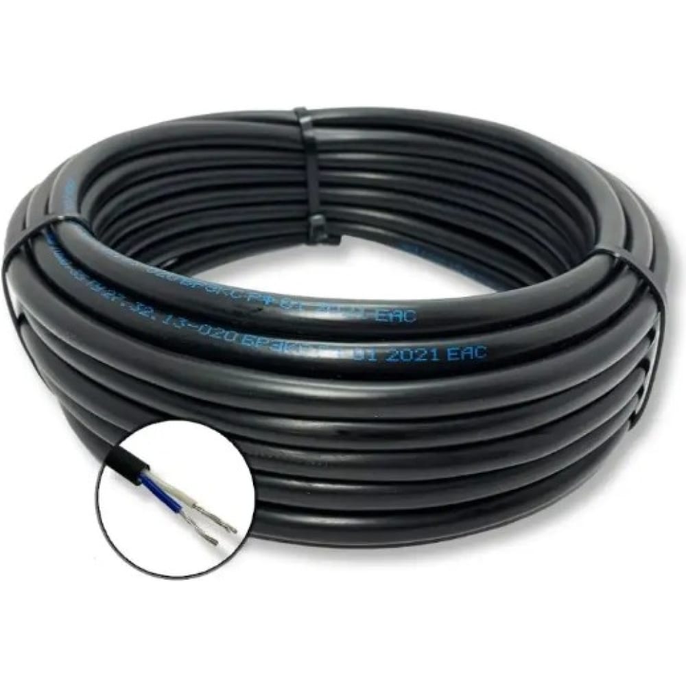 Монтажный кабель ПРОВОДНИК мкшнг(a)-ls 2x0.5 мм2, 150м