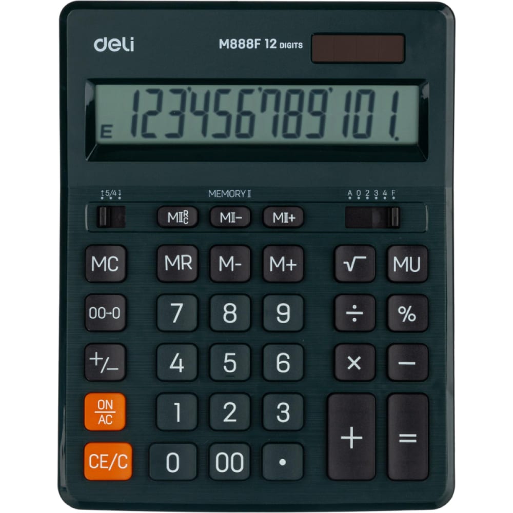 Настольный полноразмерный калькулятор DELI em888f