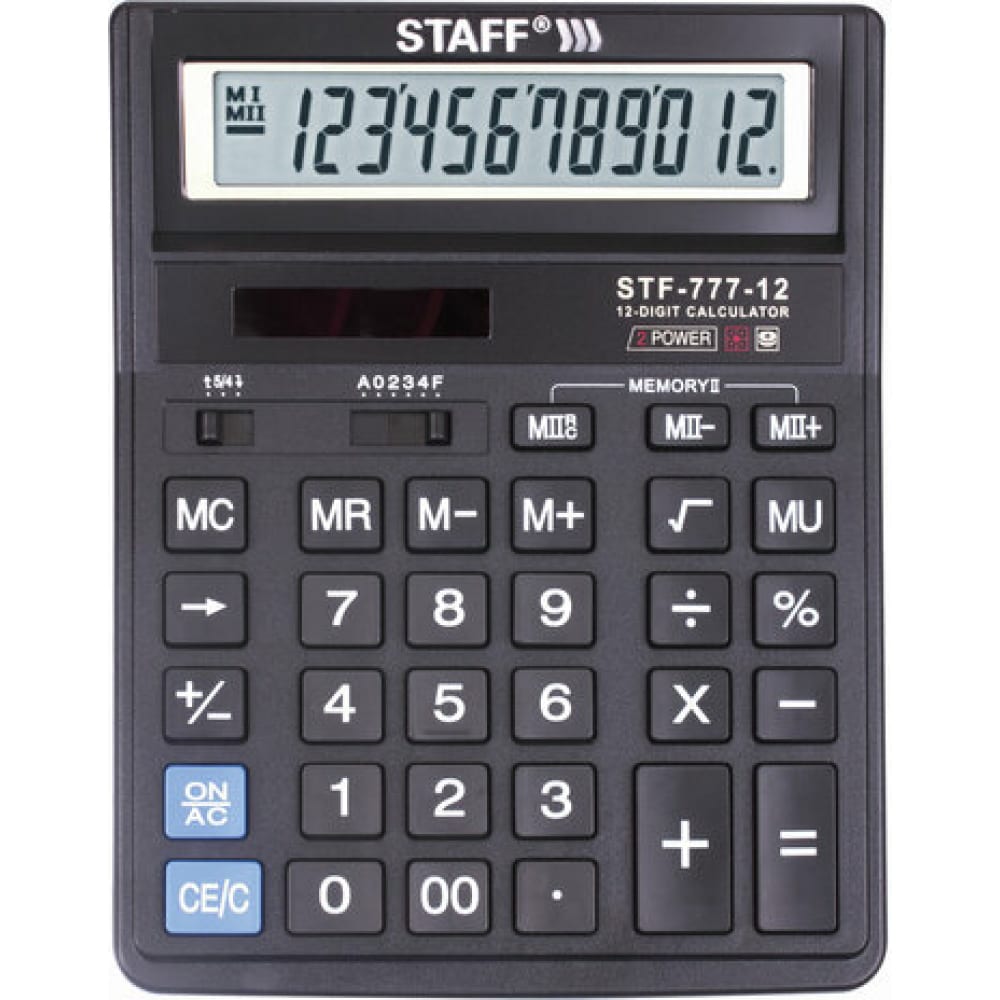 Настольный калькулятор Staff STF-777