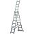 Алюминиевая трехсекционная лестница Krause Corda 3х8